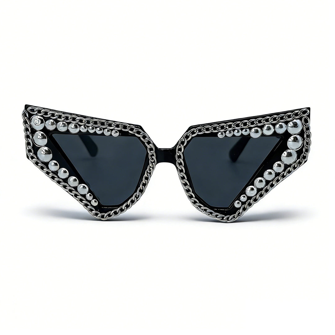 Women's sunglasses with unique triangular frame and sparkling accents Kalsten