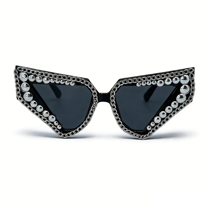 Women's sunglasses with unique triangular frame and sparkling accents Kalsten