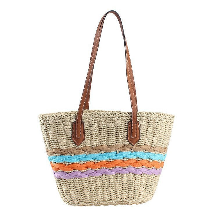 Handbag with Colorful Braided Details Kalsten