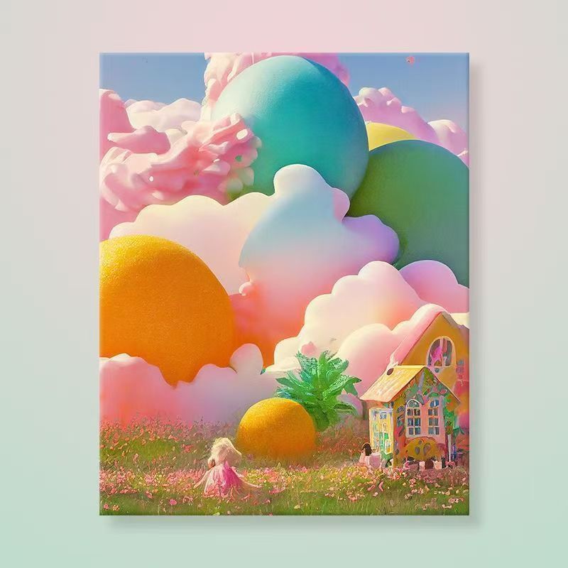 Whimsical Fantasy Landscape Canvas Art Kalsten