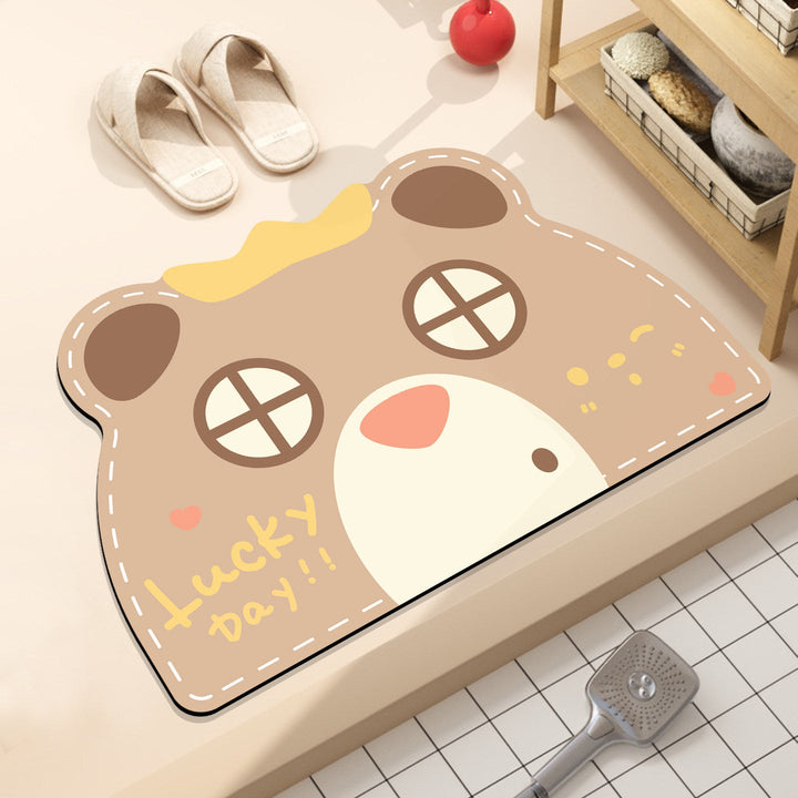 Playful Hamburger-Themed Bath Mat Kalsten