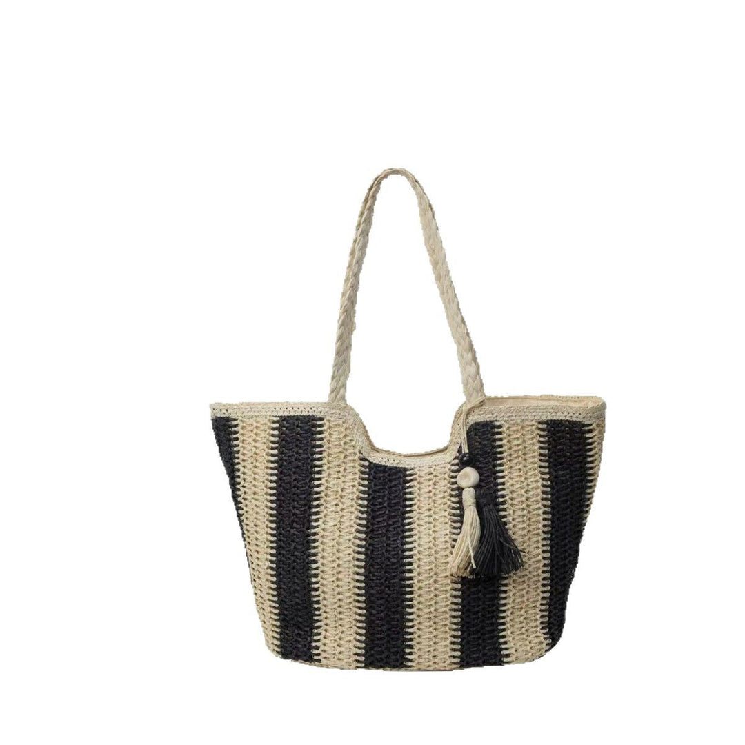 Designer Beach Bag with Textured Weave Kalsten
