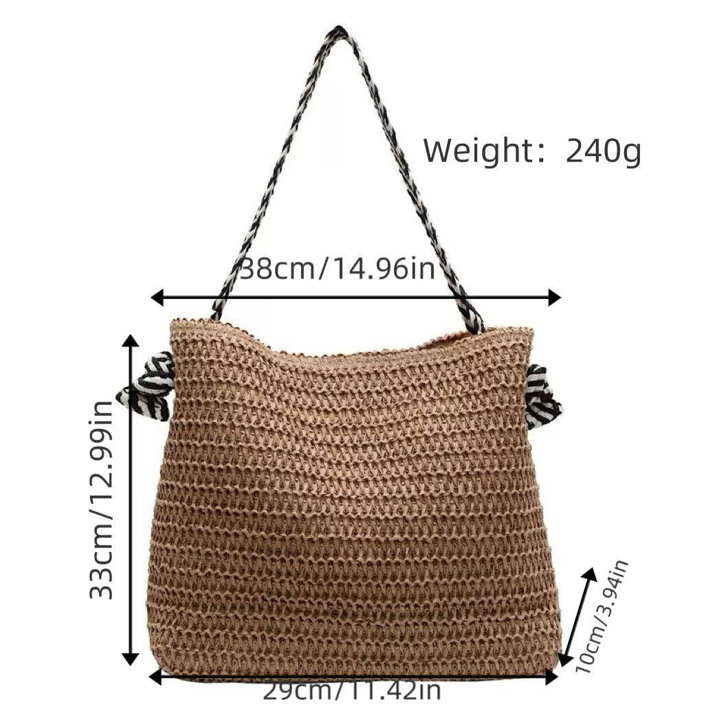 Large shopping bag with woven design Kalsten