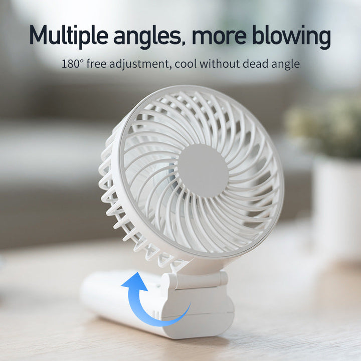 Unisex nan compact foldable rechargeable handheld fan with quiet brushless motor Kalsten