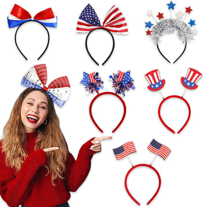 Unisex nan festive party headband with pompom and star island Kalsten
