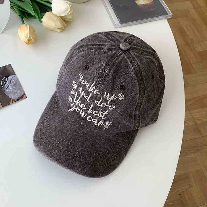 Women's Motivational Embroidered Cap Kalsten