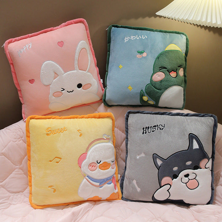 Plush pillow with cute husky design Kalsten