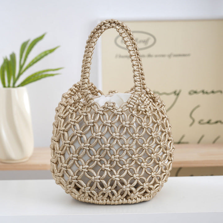 Handcrafted Shopper Bag Made of Fine Macramé Kalsten