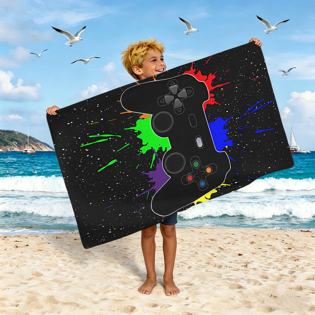 Boys beach towel with game console motif Kalsten