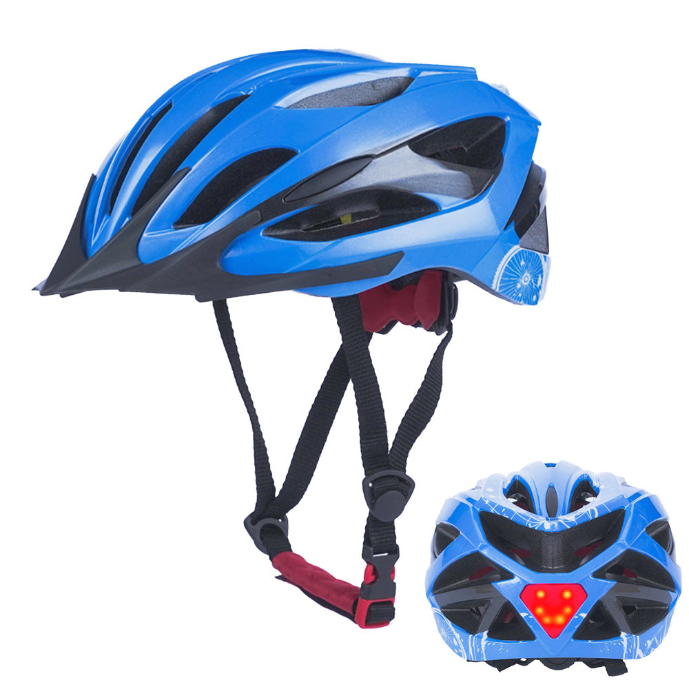 Bicycle helmet with LED rear light and optimal ventilation Kalsten