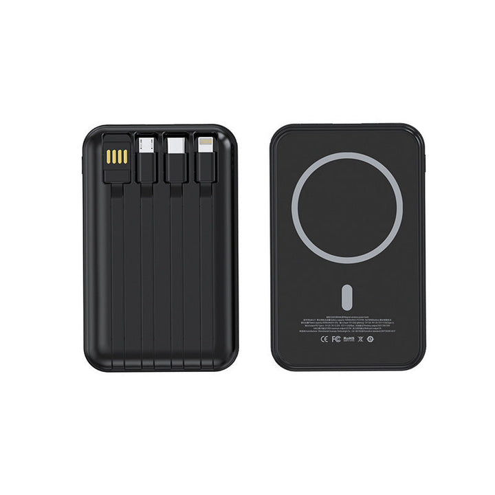 Portable Powerbank with Integrated Charging Cables Kalsten