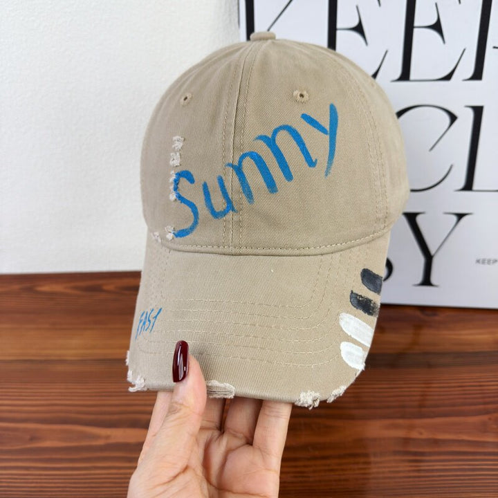 Women's Distressed Graphic Sun Cap Kalsten