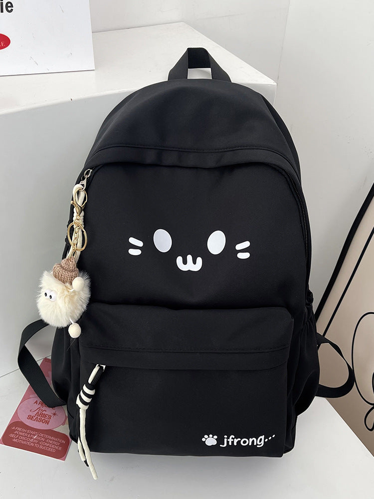 Cute Cat-Themed School Backpack