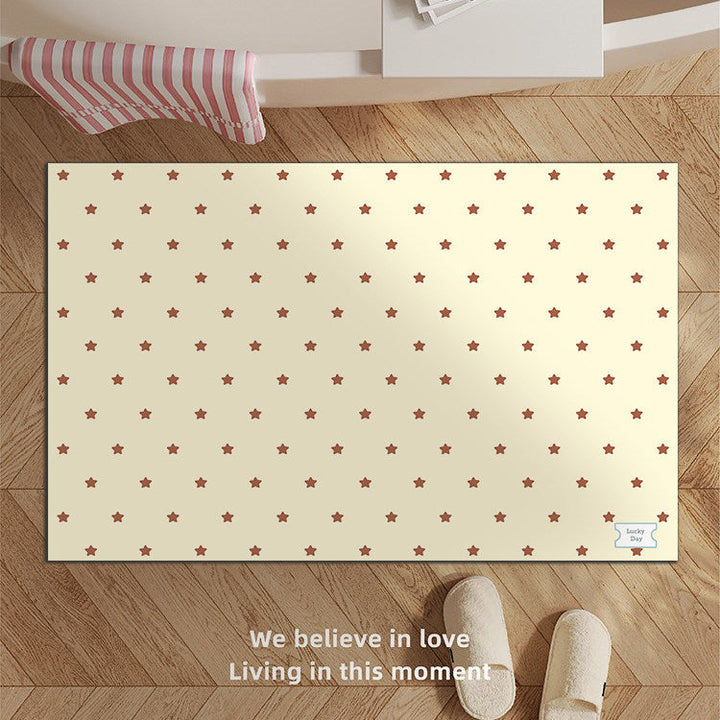 Decorative Star-patterned Bath Mat Kalsten