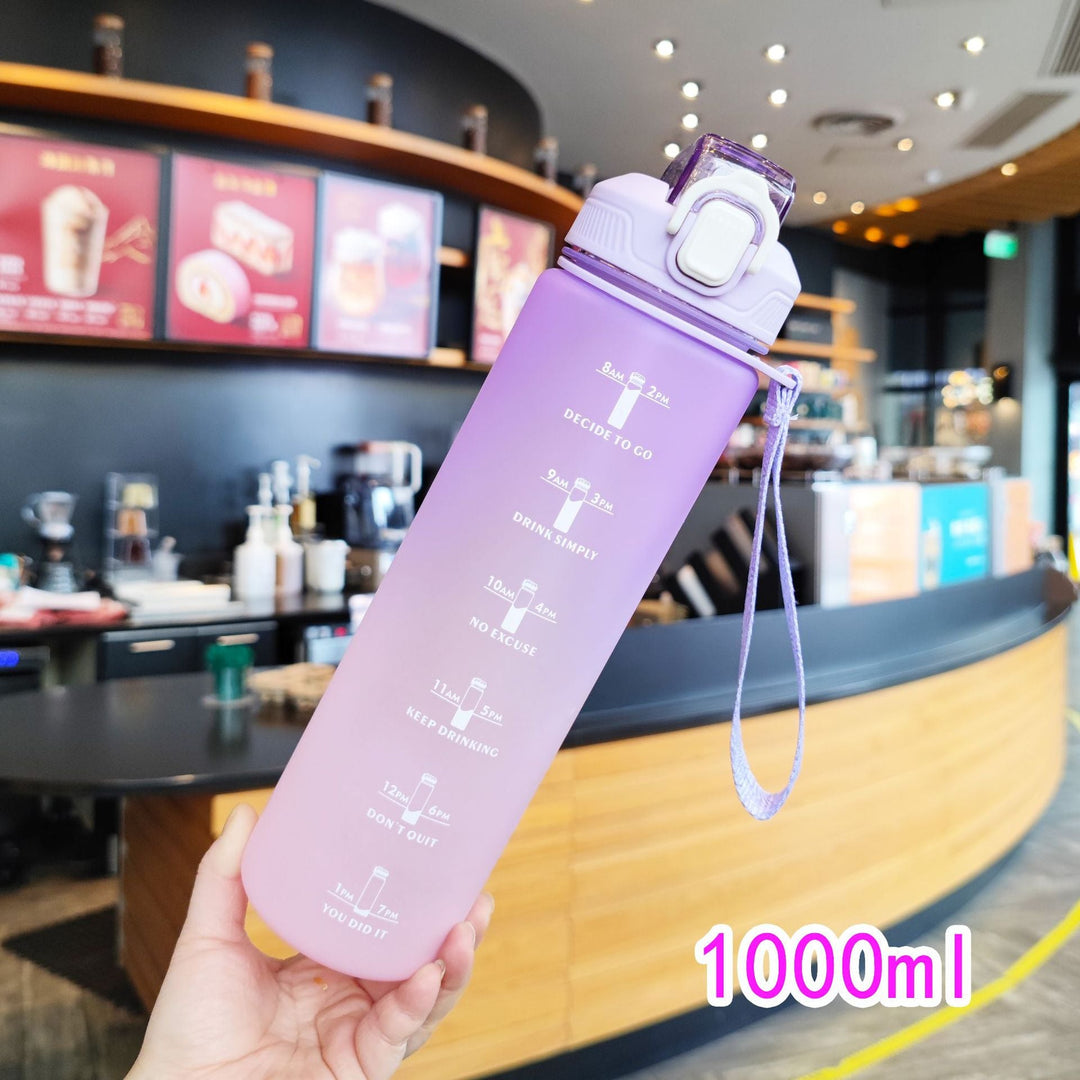 Women's Motivation Water Bottle with Time Markings Kalsten