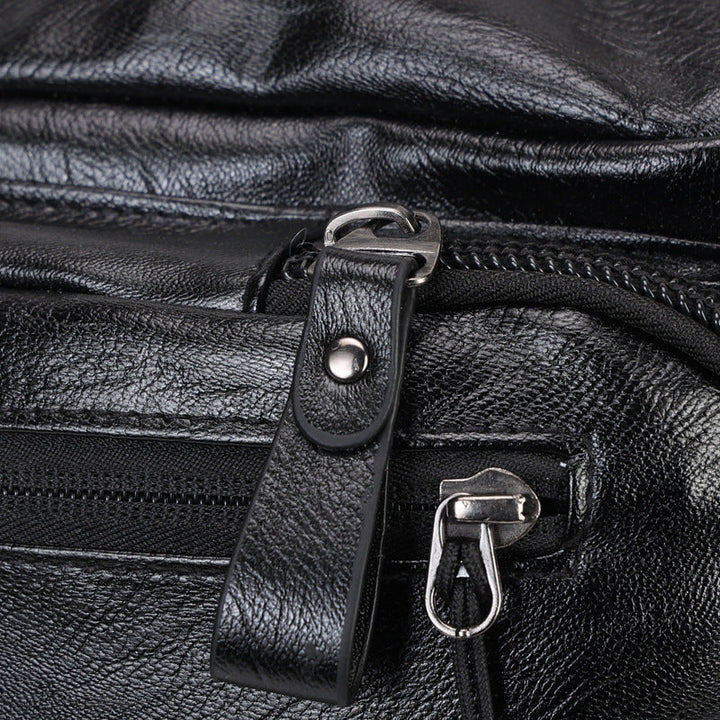 Men's stylish and functional leather backpack Kalsten