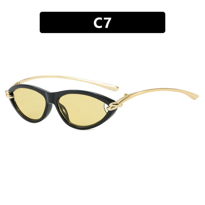 Women's Cat-Eye Sunglasses with Elegant Metal Frame and Protective UV Filter Kalsten