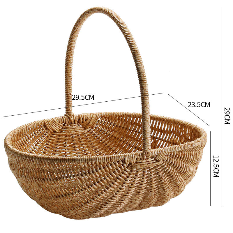 Handwoven Artisan Market Basket Kalsten