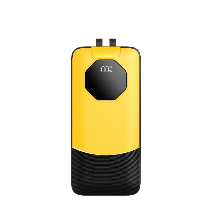 Portable power bank with water-repellent surface and digital charge status indicator Kalsten