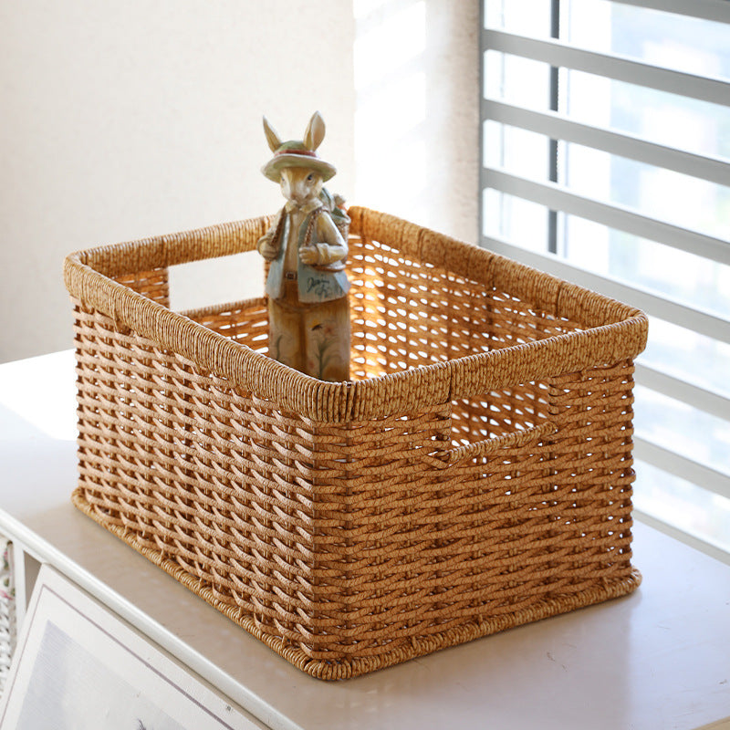 Unisex Practical Storage Basket with Open Handles Kalsten