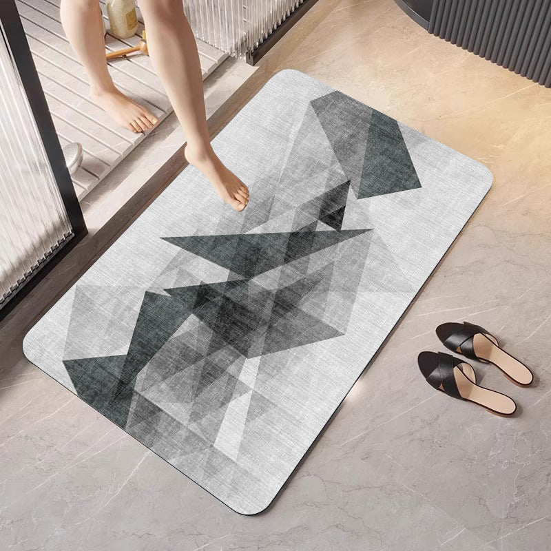 Geometric Patterned Bath Mat Acalora