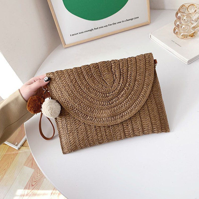 Stylish and Handmade Clutch Bag Made of Natural Material Kalsten