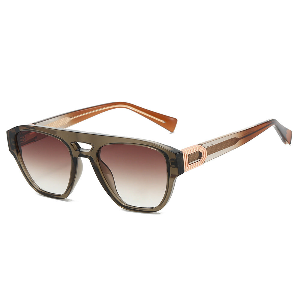 Ladies Designer Sunglasses with modern, angular frame and gradient Kalsten