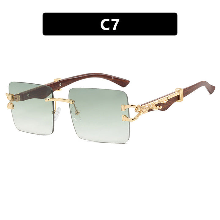 Ladies elegant square sunglasses with high-quality wooden frame Kalsten