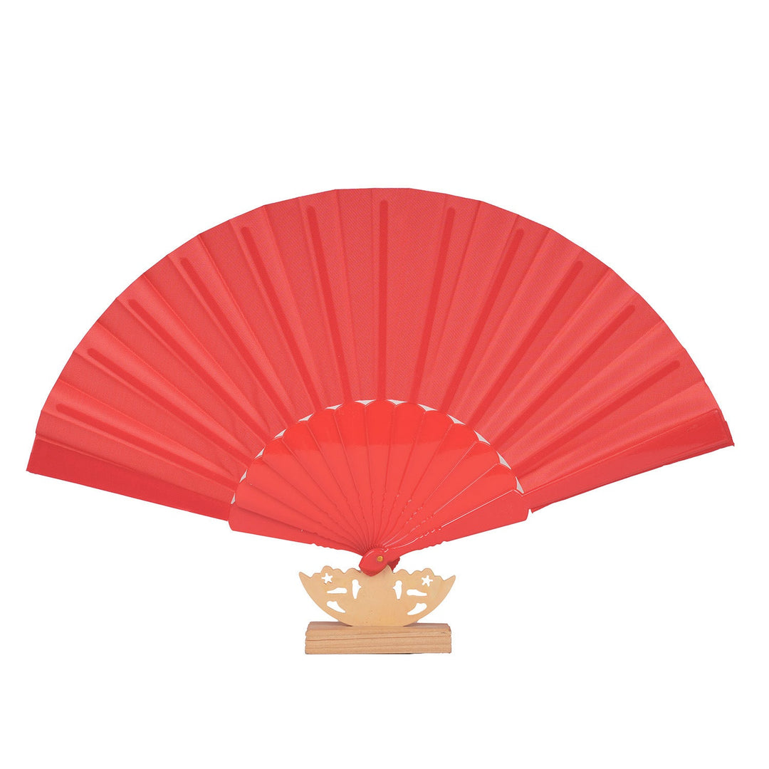 Women's artistic hand fan with filigree wooden handle Kalsten