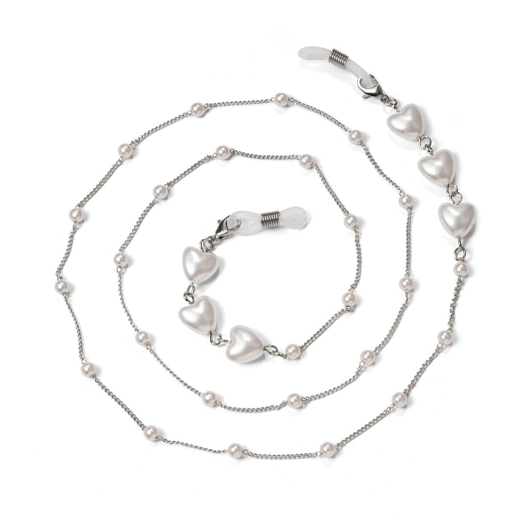 Elegant Heart-Shaped Pearl Chain kalsten