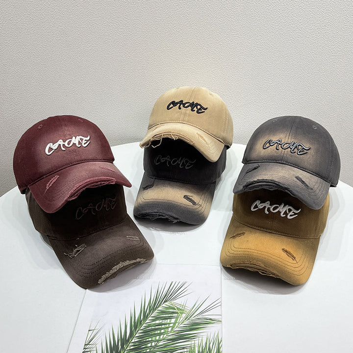 Men's Distressed Front Embroidered Baseball Cap Kalsten