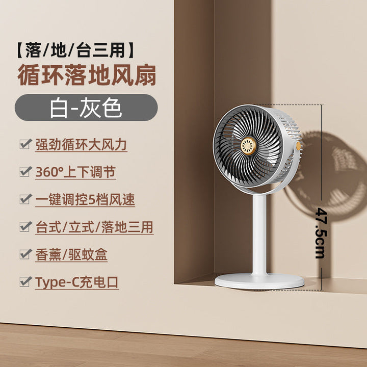 Unisex Adjustable 360-Degree Oscillating Fan Kalsten