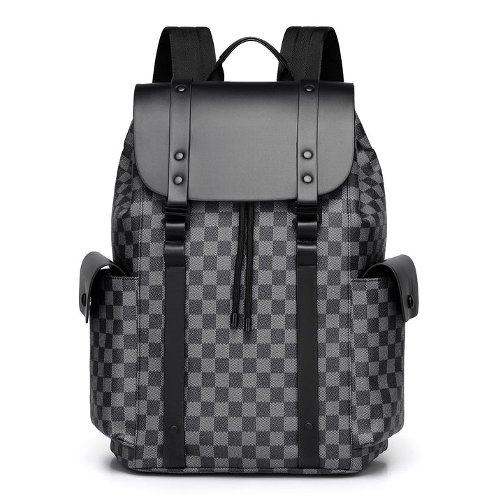 Vintage Checkered Pattern Backpack Kalsten