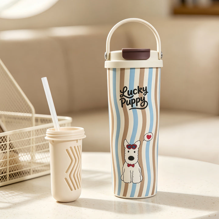 Women’s insulated bottle with high-quality floral design Kalsten