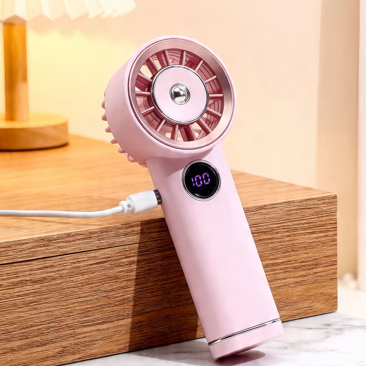 Portable USB Hand Fan with LCD Display Kalsten