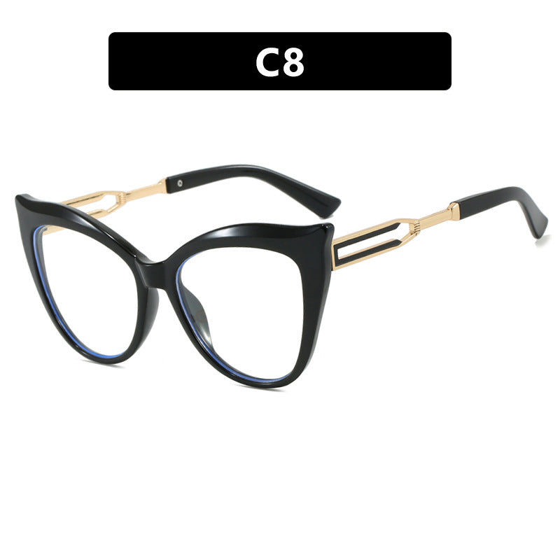 Ladies cat-eye glasses with elegant metal frame Kalsten