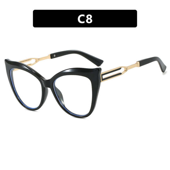 Ladies cat-eye glasses with elegant metal frame Kalsten