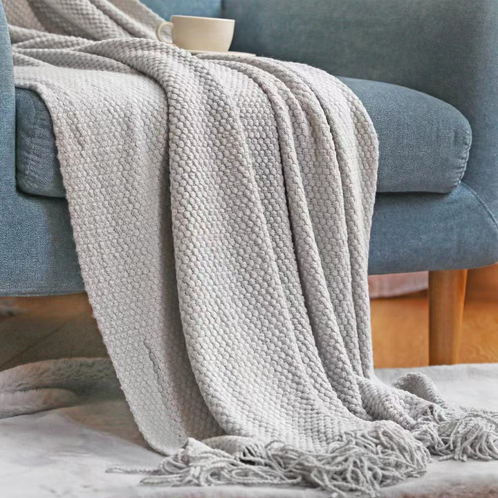 Ladies Cozy Waffle Texture Blanket Kalsten