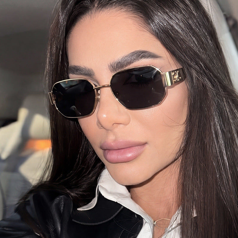 Women's geometric sunglasses in modern design with polarized lenses Kalsten