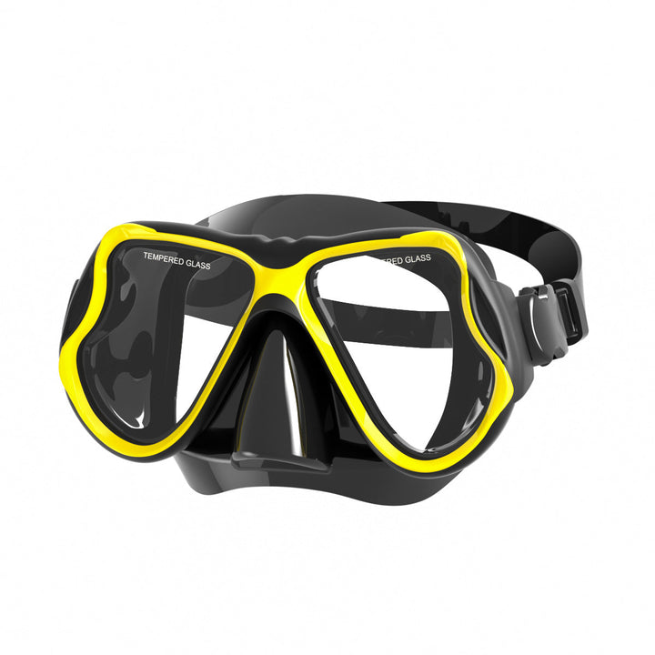 Diving mask with wide field of vision and impact-resistant design Kalsten