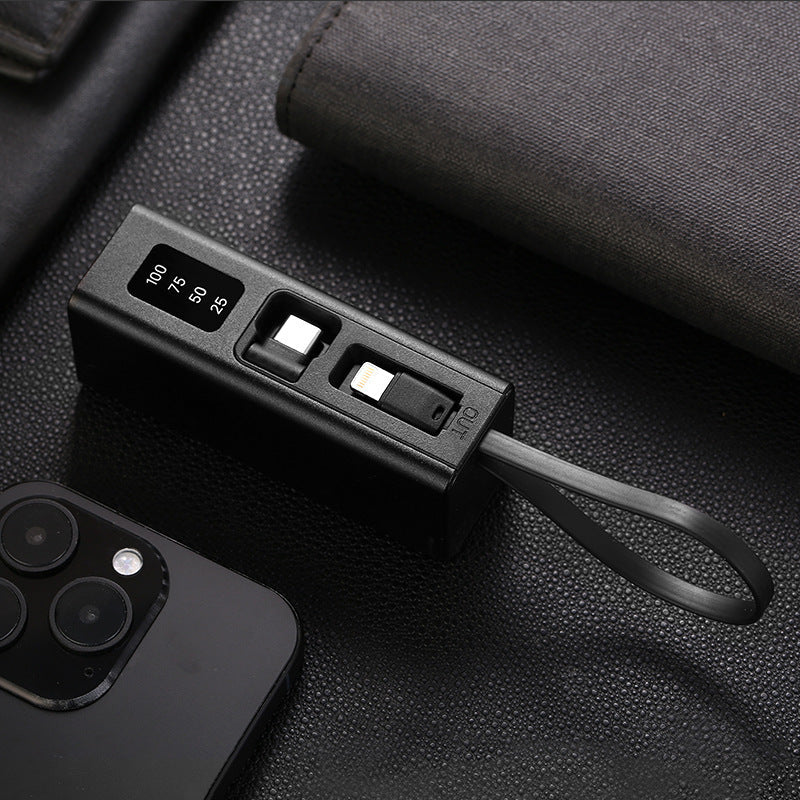 Multifunctional charger with integrated USB cable and LED display Kalsten