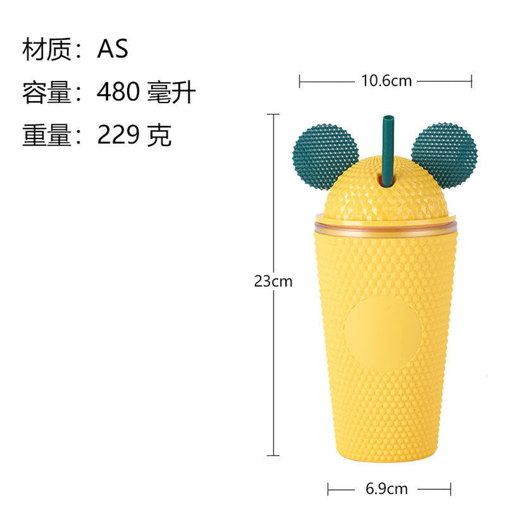 Ladies playful drinking cup with creative ears and anti-slip coating Kalsten