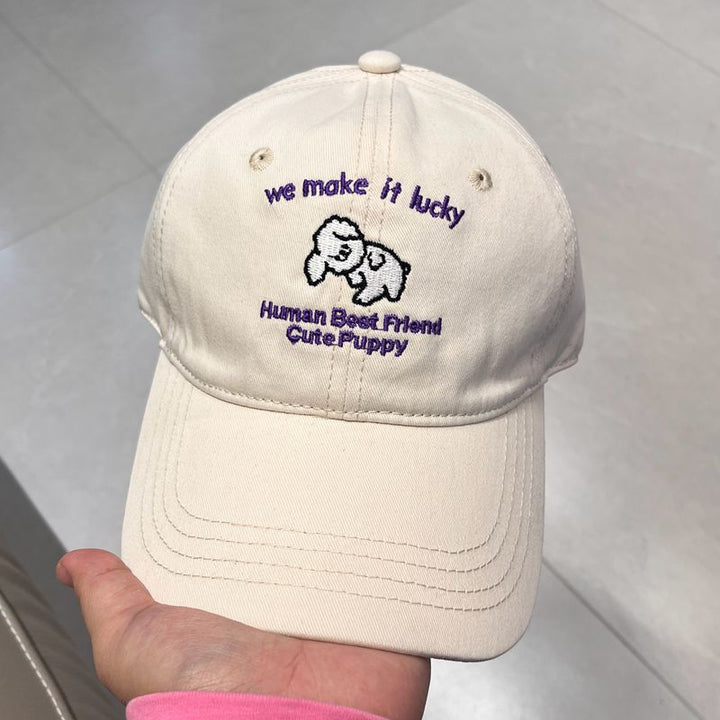Men's Casual Embroidered Puppy Design Baseball Cap Kalsten
