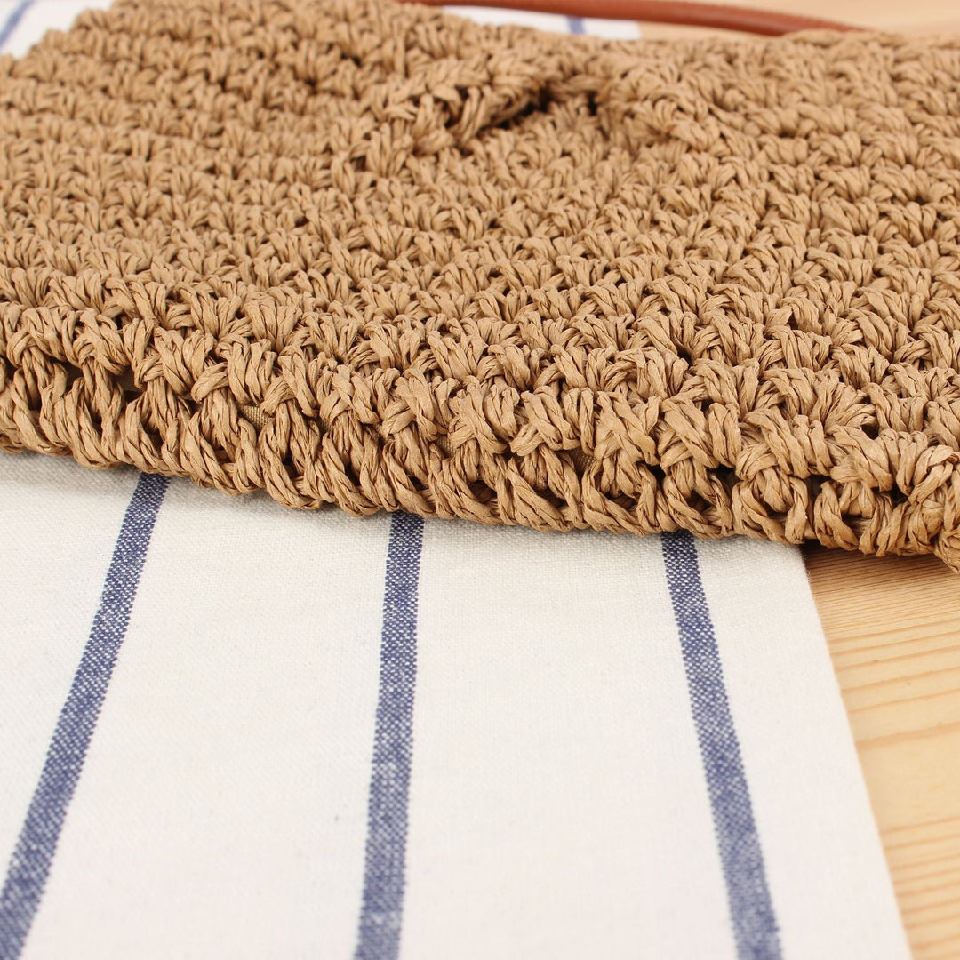Handbag Made of Woven Natural Material with Adjustable Strap Kalsten