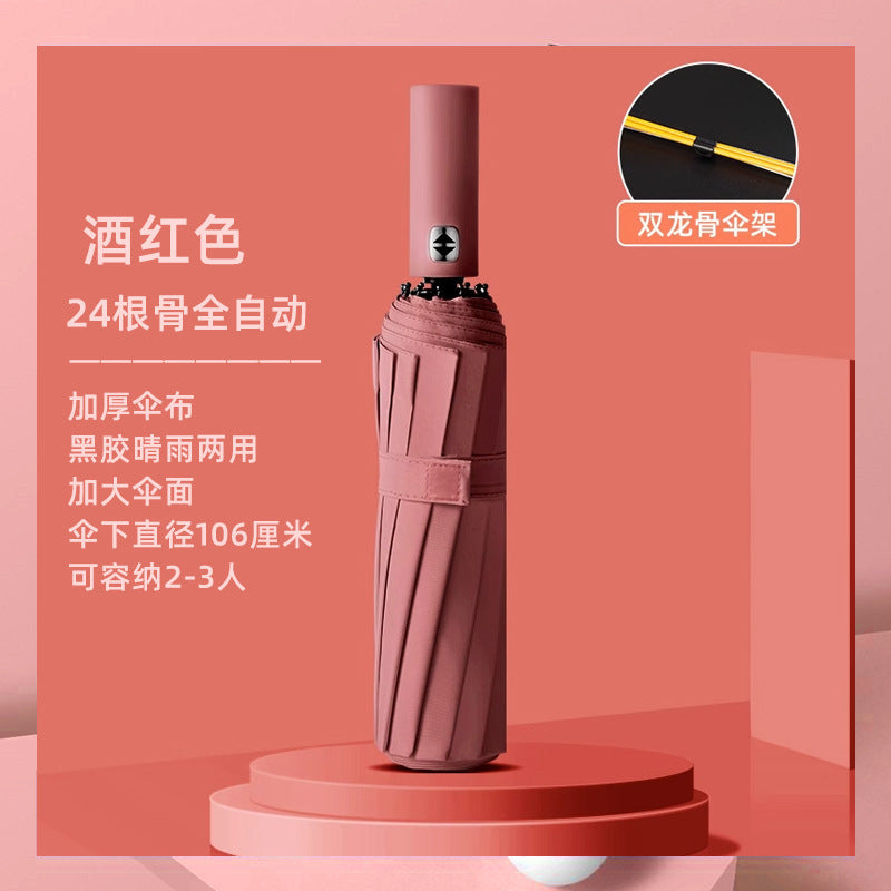 Women's Automatic Umbrella with Enhanced Sun Protection and Sturdy Frame Kalsten