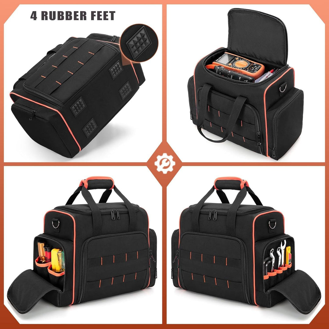 Multifunctional Tool Bag with Transparent Compartments Kalsten