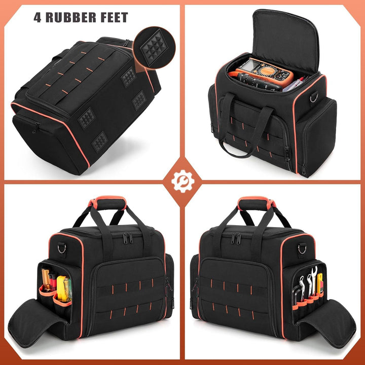 Multifunctional Tool Bag with Transparent Compartments Kalsten