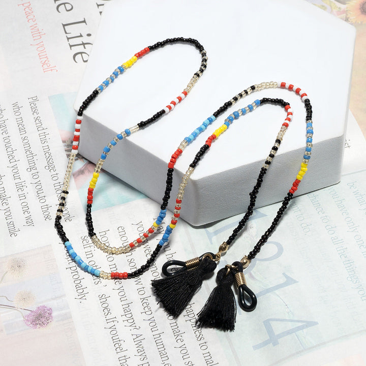 Designer Eyewear with Beaded Holder kalsten