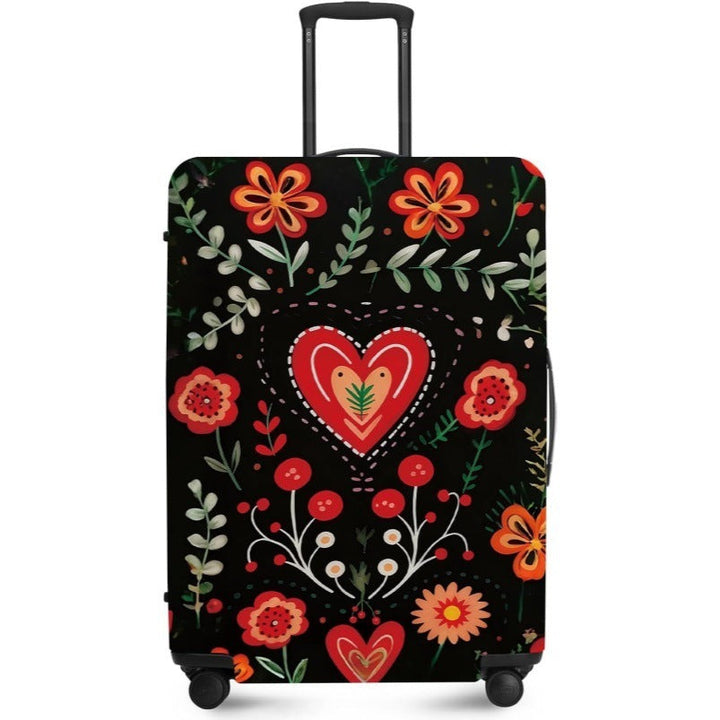 Unisex nan elastic suitcase cover with UV-resistant motif print and zip opening Kalsten