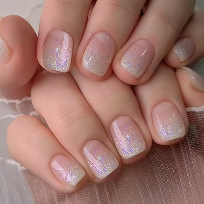 Artificial nails with glitter gradient effect Acalora